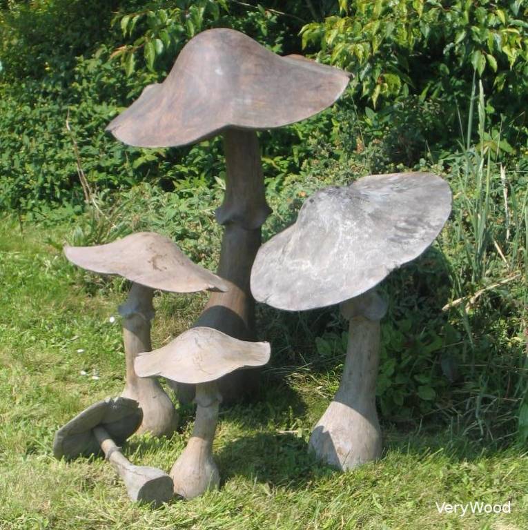 Very Wood / DECO / Coté Jardin / Champignons